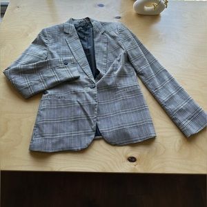 Zara brown plaid/houndstooth suit
